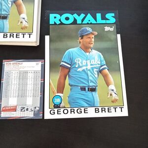 32  GEORGE BRETT 1986 TOPPS SUPER 5x7 Jumbo Cards #14 OF 60 ROYALS HOFER